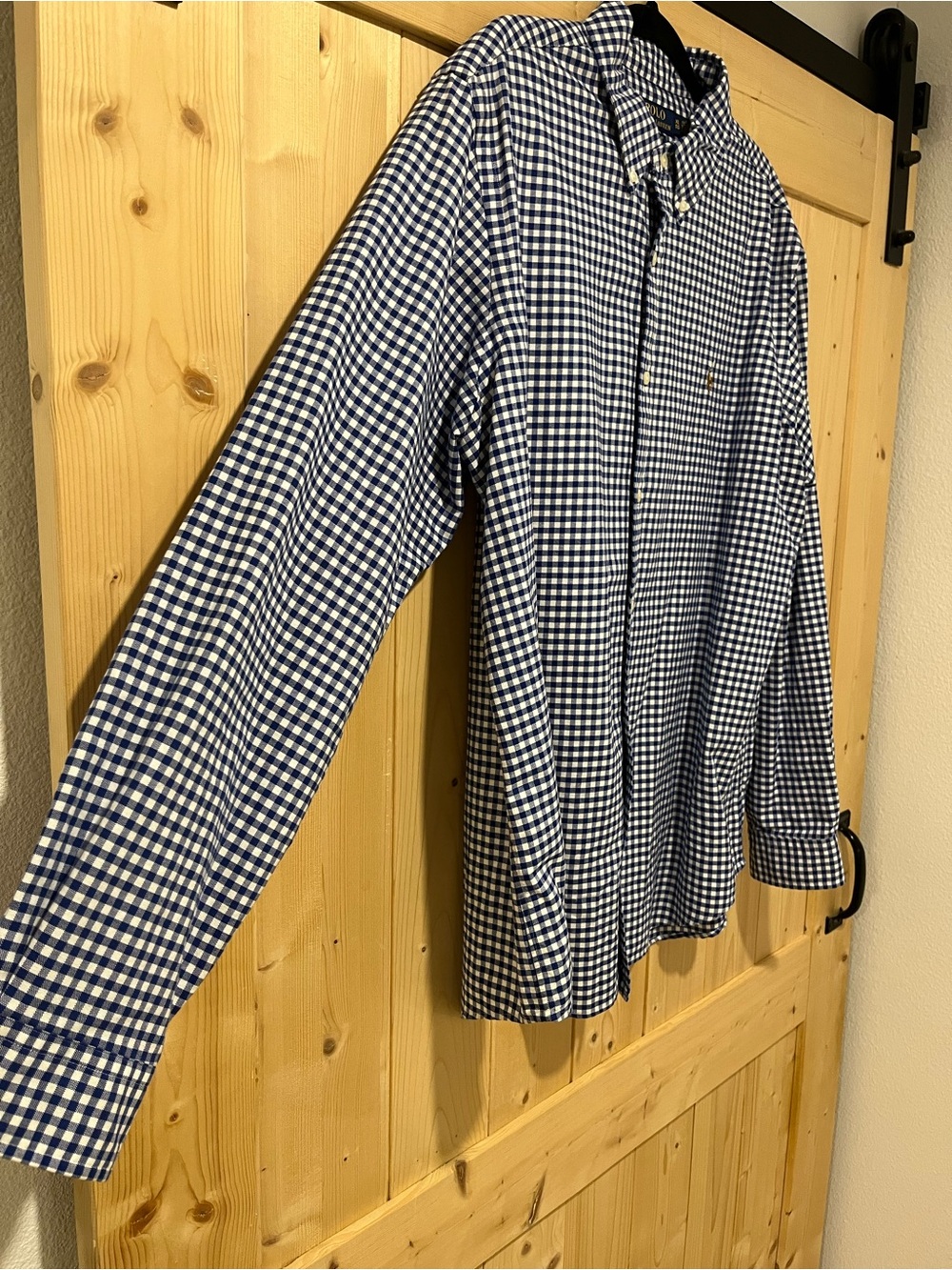 Polo Ralph Lauren Classic Fit, blue and white gingham XL Long Sleeve. - Picture 4 of 10